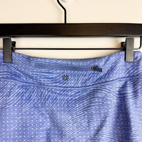 Athleta Girl Blue Purple Swing Skort Mini Skirt Ruffled - M 8-10 - Picture 5 of 7